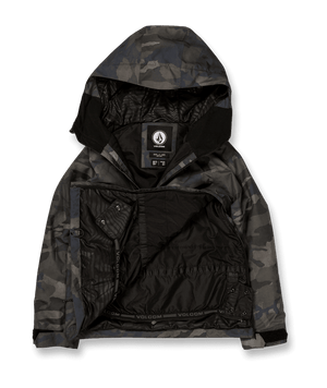 VOLCOM Kids Sluff Insulated Pullover Snowboard Jacket Cloudwash Camo 2024 Youth Snow Jackets Volcom 