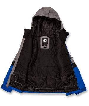 VOLCOM Kids Sawmill Insulated Snowboard Jacket Electric Blue 2024 Youth Snow Jackets Volcom 