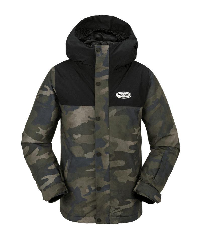 VOLCOM Kids Stone 91 Insulated Snowboard Jacket Cloudwash Camo