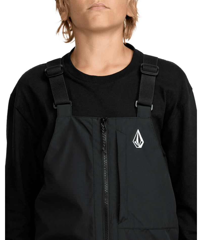 VOLCOM Youth Barkley Insulated Bib Snow Pants Black 2026 Youth Snow Pants Volcom 