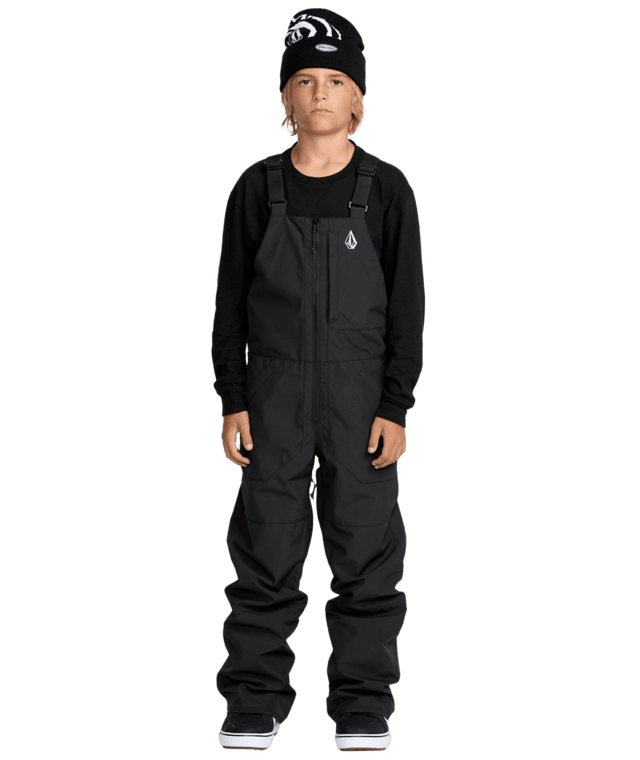 VOLCOM Youth Barkley Insulated Bib Snow Pants Black 2026 Youth Snow Pants Volcom 