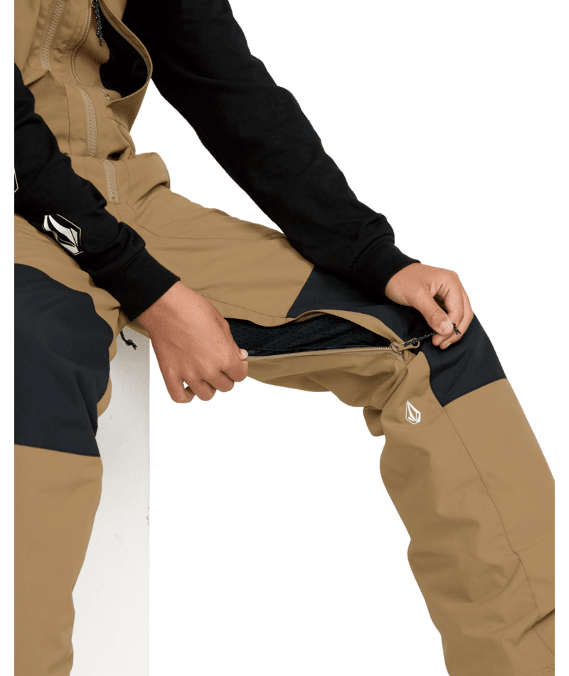 VOLCOM Youth Barkley Insulated Bib Snow Pants Bronze 20256 Youth Snow Pants Volcom 