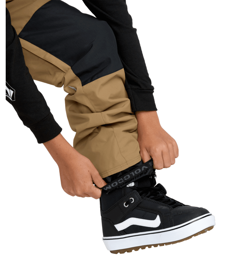 VOLCOM Youth Barkley Insulated Bib Snow Pants Bronze 20256 Youth Snow Pants Volcom 