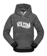 VOLCOM Youth Hydro Fleece Pullover Hoodie Black Print Boy's Pullover Hoodies Volcom 