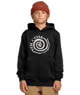 VOLCOM Youth Hydro Fleece Pullover Hoodie Black Boy's Pullover Hoodies Volcom 