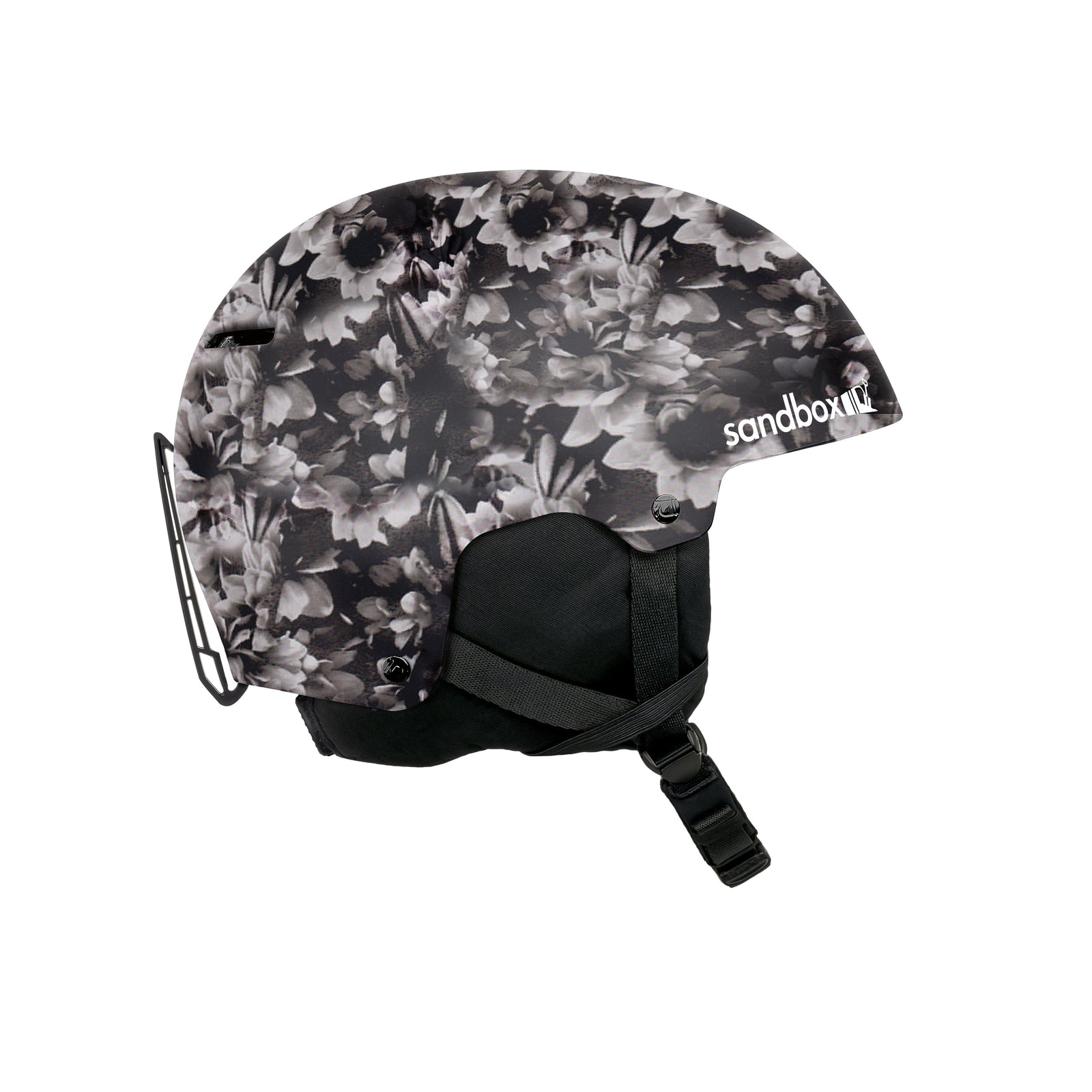 SANDBOX Icon Snow Helmet Black Floral Women's Snow Helmets Sandbox 