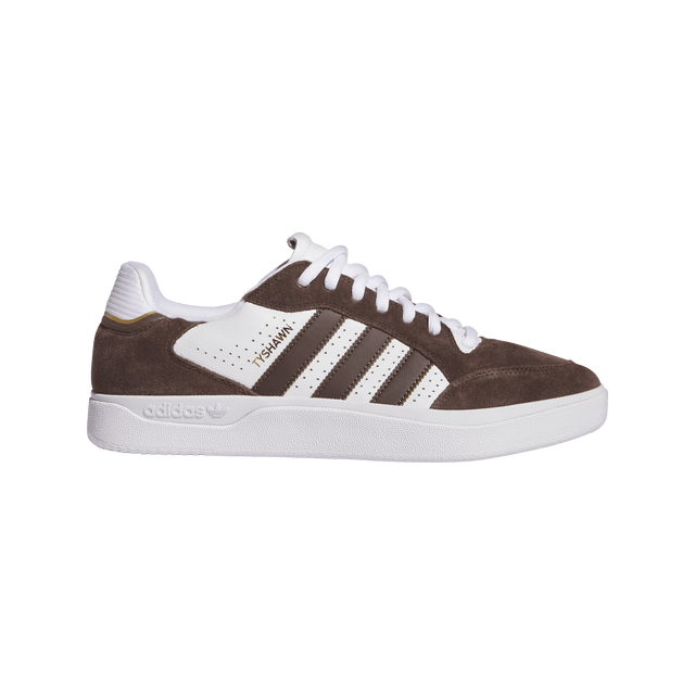 ADIDAS Tyshawn Low Shoes Brown/Cloud White/Gold Metallic Men's Skate Shoes Adidas 