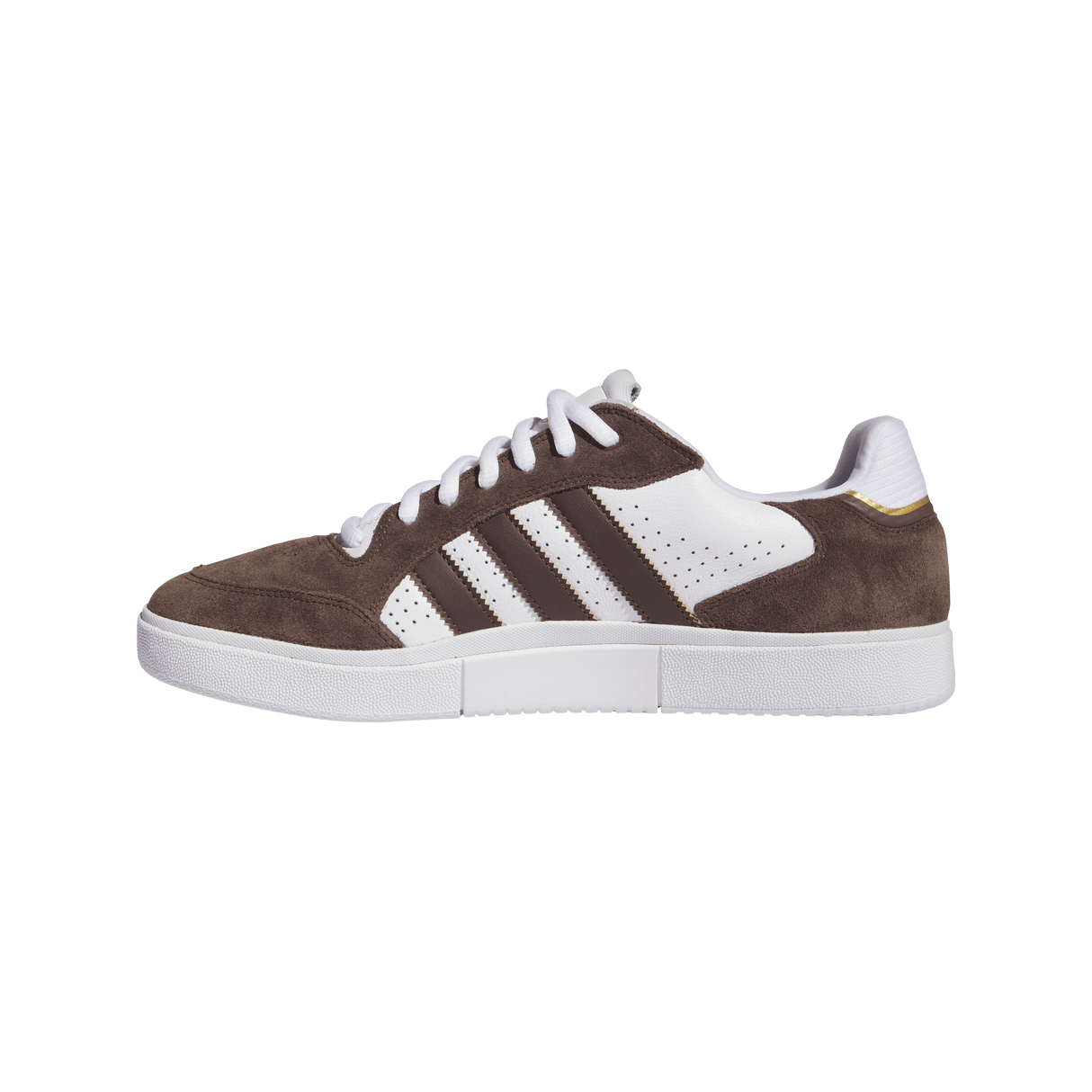 ADIDAS Tyshawn Low Shoes Brown/Cloud White/Gold Metallic Men's Skate Shoes Adidas 