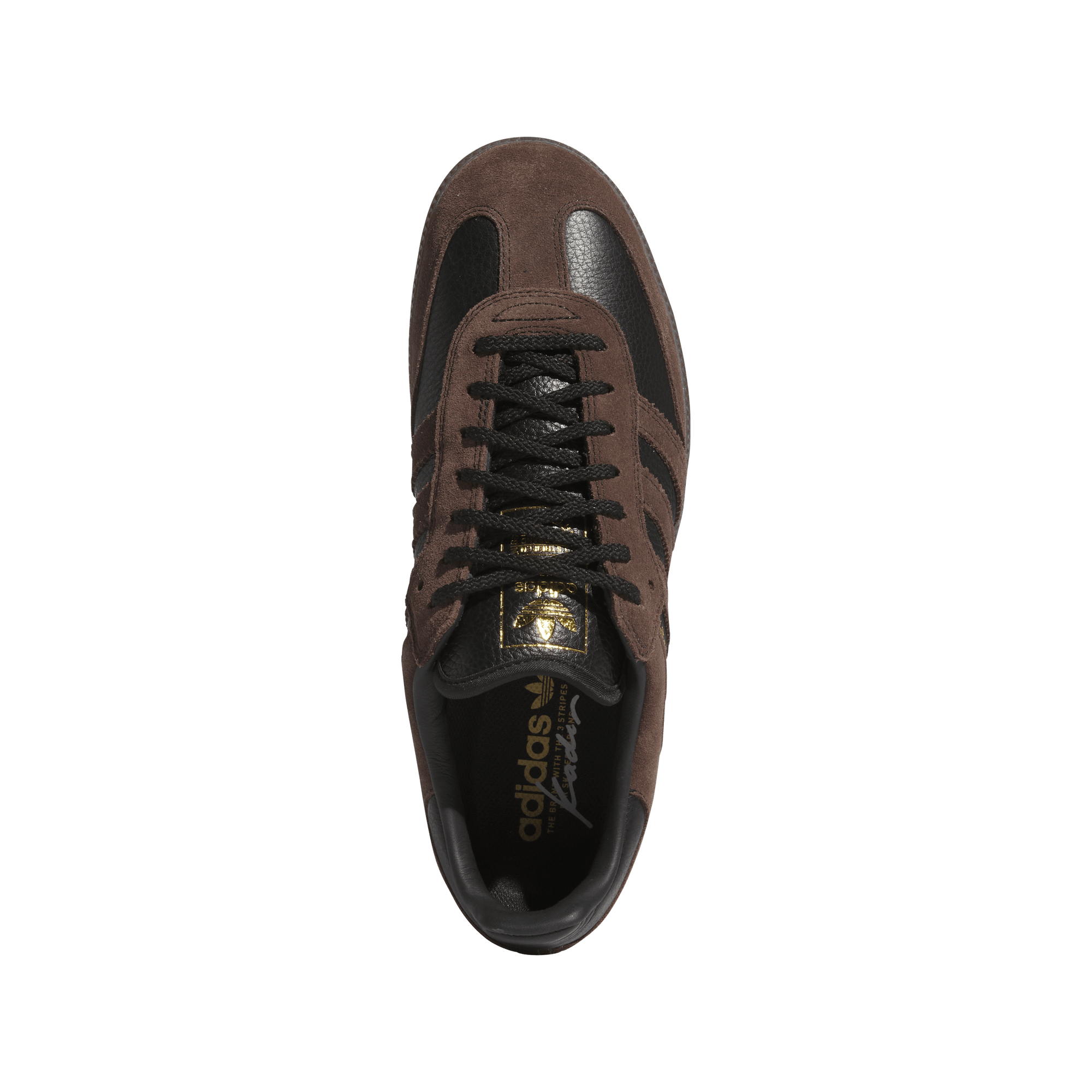 ADIDAS Samba ADV x Kader Shoes Core Black/Brown/Gum Men's Skate Shoes Adidas 
