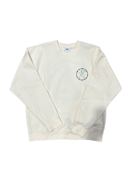 OBEY City Dogs Crew Unbleached Men's Crewnecks Obey 