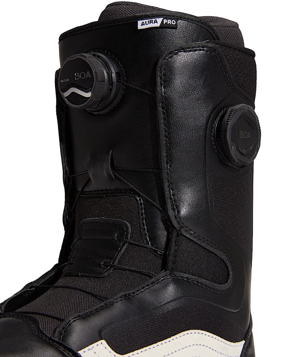 VANS Aura Pro Snowboard Boot Black/White 2026 Men's Snowboard Boots Vans 