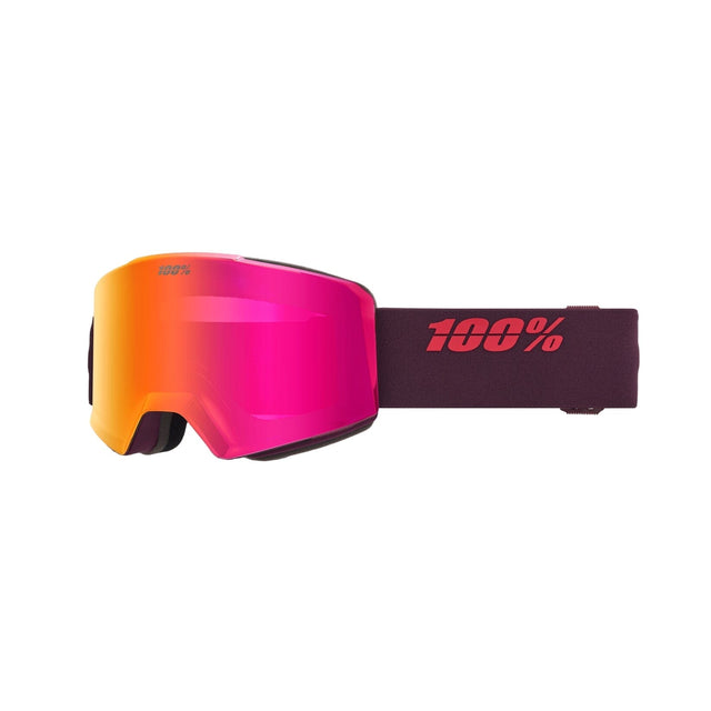 100% Norg Deep Cherry - HiPER Dark Red Mirror + HiPER Blue Flash Mirror Snow Goggle Snow Goggles 100% 