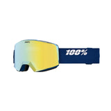 100% Norg Deep Teal - HiPER Yellow Gold Mirror + HiPER Blue Flash Mirror Snow Goggle Snow Goggles 100% 