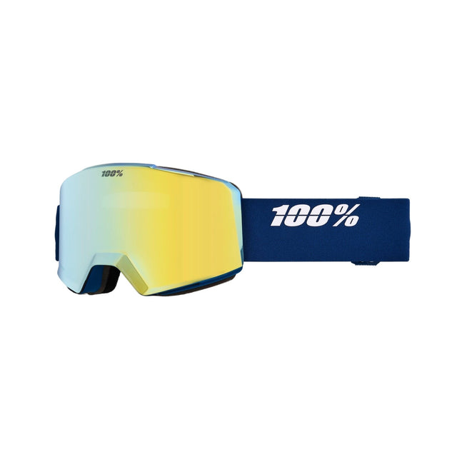 100% Norg Deep Teal - HiPER Yellow Gold Mirror + HiPER Blue Flash Mirror Snow Goggle Snow Goggles 100% 