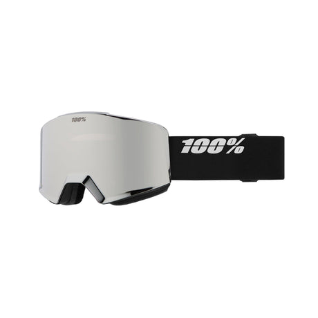 100% Norg Black - HiPER Silver Mirror + HiPER Pink/Turquoise Mirror Snow Goggle Snow Goggles 100% 