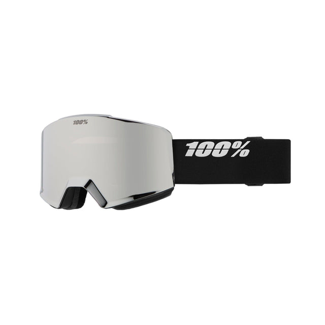 100% Norg Black - HiPER Silver Mirror + HiPER Pink/Turquoise Mirror Snow Goggle Snow Goggles 100% 