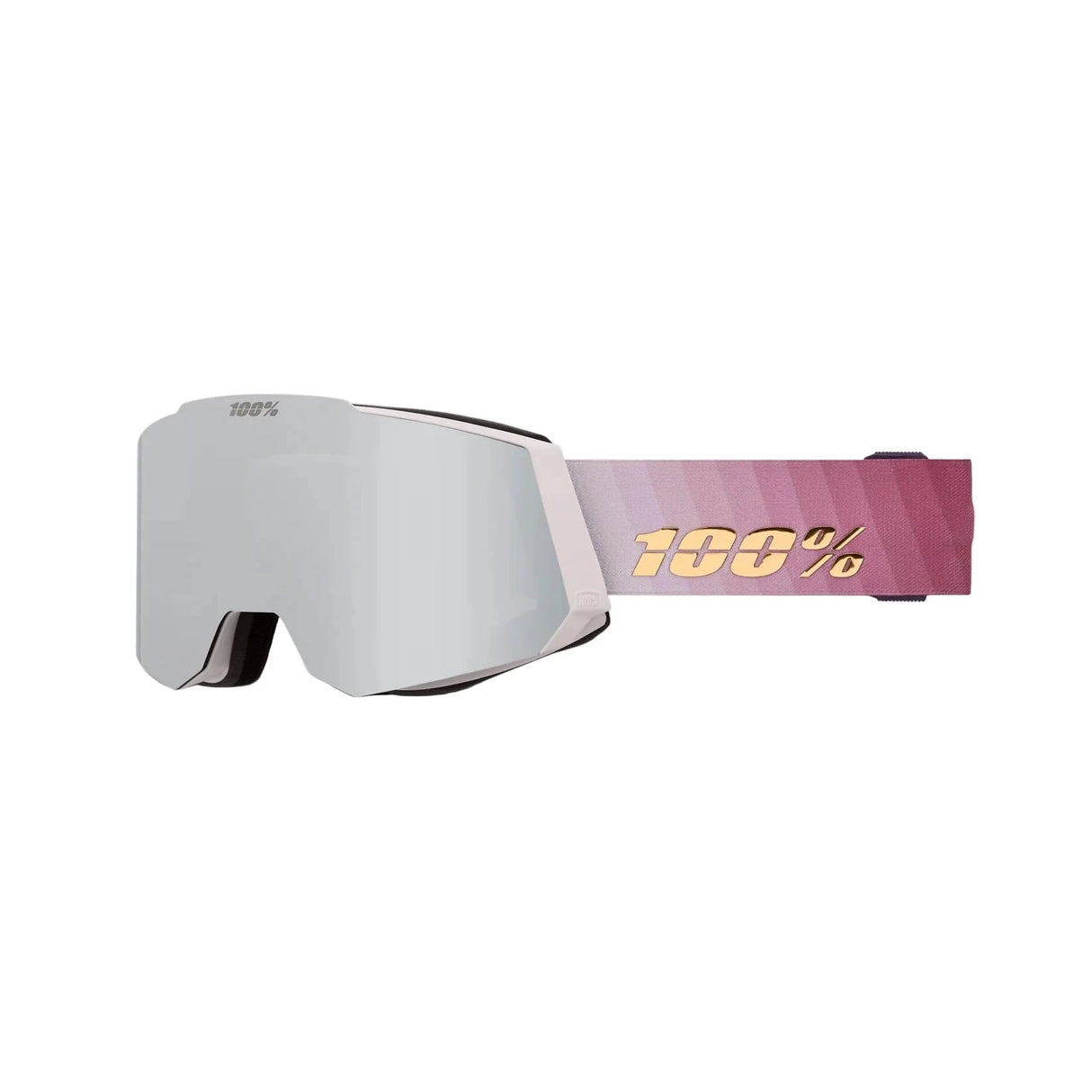 100% Snowcraft Turbine - HiPER Yellow Gold Mirror + HiPER Silver Flash Mirror Snow Goggle Snow Goggles 100% 