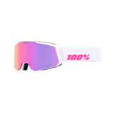 100% Snowcraft S Essential White/Pink - HiPER Purple Mirror + HiPER Turquoise Mirror Snow Goggle Snow Goggles 100% 