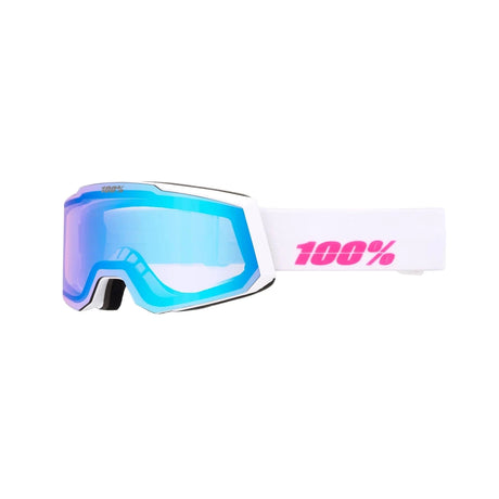 100% Snowcraft S Essential White/Pink - HiPER Purple Mirror + HiPER Turquoise Mirror Snow Goggle Snow Goggles 100% 