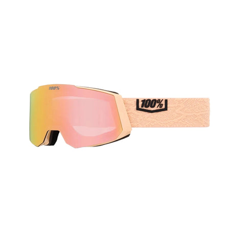 100% Snowcraft S Slither - HiPER Peach Mirror + HiPER Turquoise Mirror Snow Goggle Snow Goggles 100% 