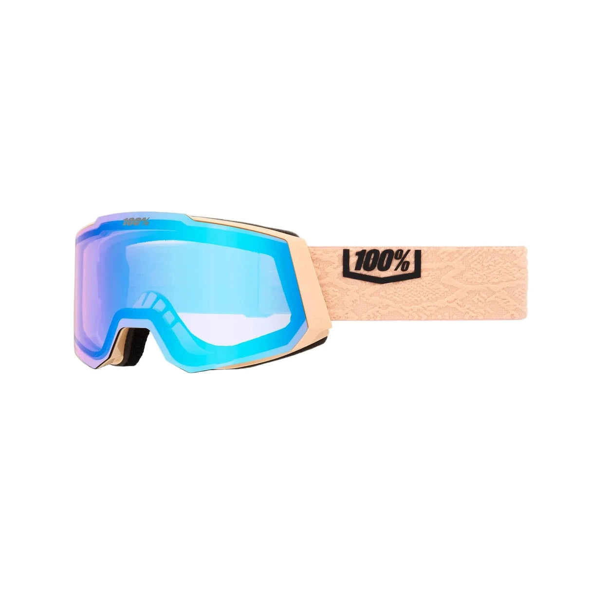 100% Snowcraft S Slither - HiPER Peach Mirror + HiPER Turquoise Mirror Snow Goggle Snow Goggles 100% 