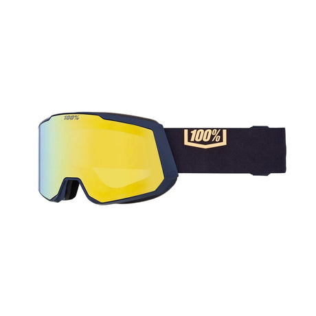 100% Snowcraft XL Night Show - HiPER Yellow Gold Mirror + HiPER Turquoise Mirror Snow Goggle Snow Goggles 100% 