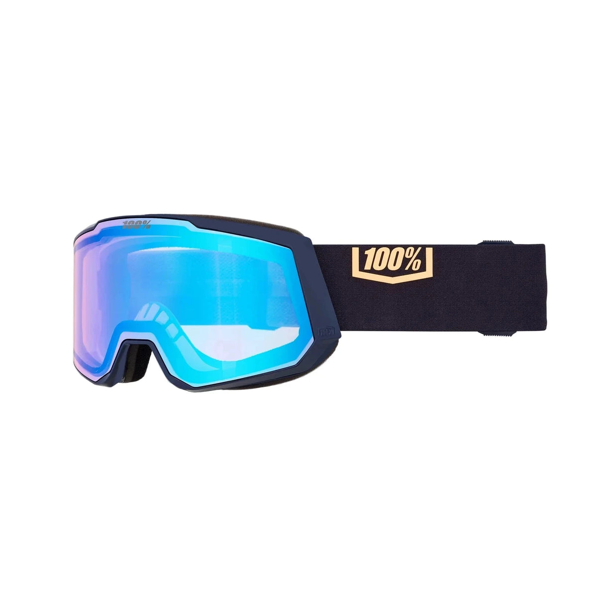 100% Snowcraft XL Night Show - HiPER Yellow Gold Mirror + HiPER Turquoise Mirror Snow Goggle Snow Goggles 100% 