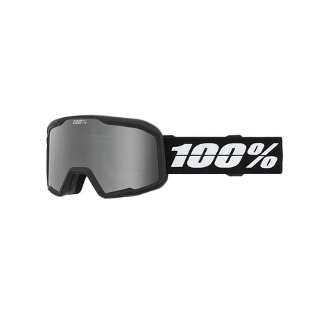 100% Valnor II Black - Silver Mirror Snow Goggle Snow Goggles 100% 