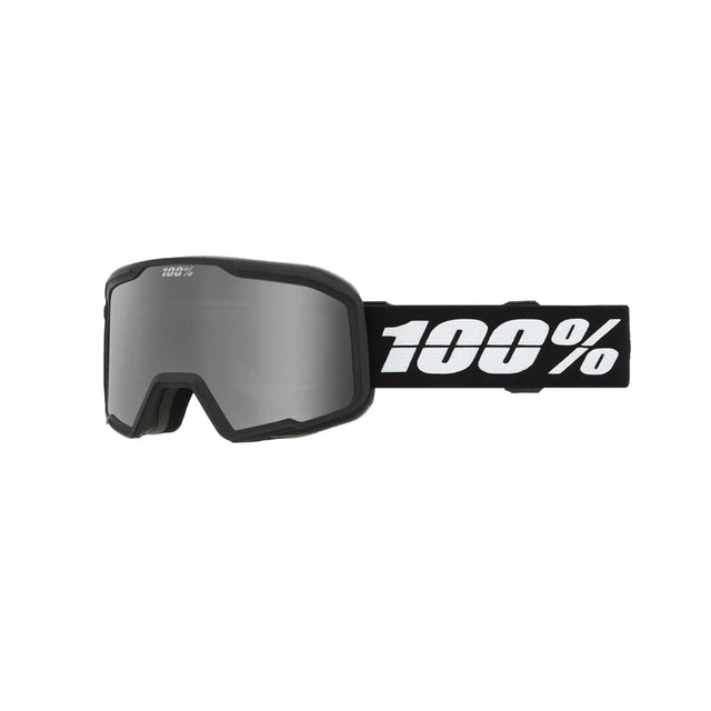100% Valnor II Black - Silver Mirror Snow Goggle Snow Goggles 100% 