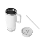 YETI Rambler 591 ml Travel Straw Mug With Colour-Matched Straw Lid White Drinkware Yeti 