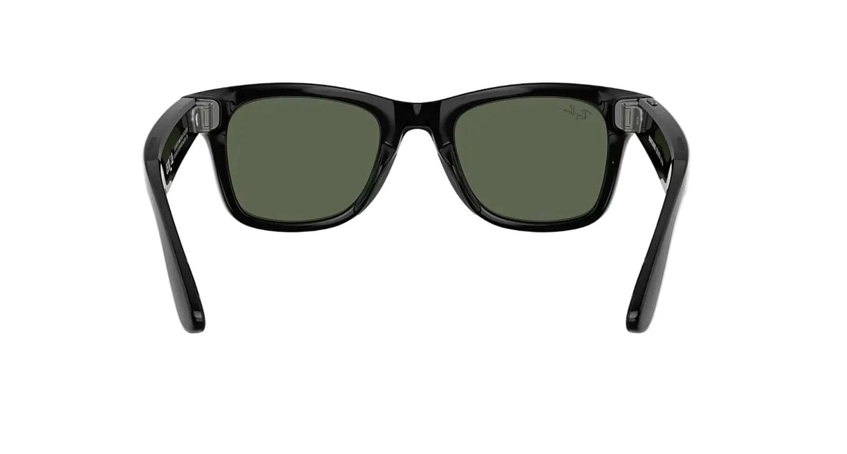RAY-BAN Meta Wayfarer Shiny Black - G-15 Green (Gen 2) Sunglasses Sunglasses Ray-Ban 