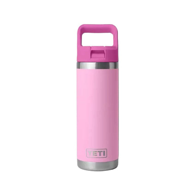 Yeti Rambler 532 ML Water Bottle With Colour-Blocked Straw Cap Power Pink/Wildflower Drinkware Yeti 