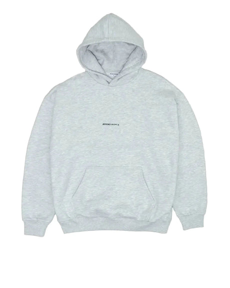 BEYOND MEDALS Distressed Logo Hoodie Grey Mel Men's Pullover Hoodies Beyond Medals 