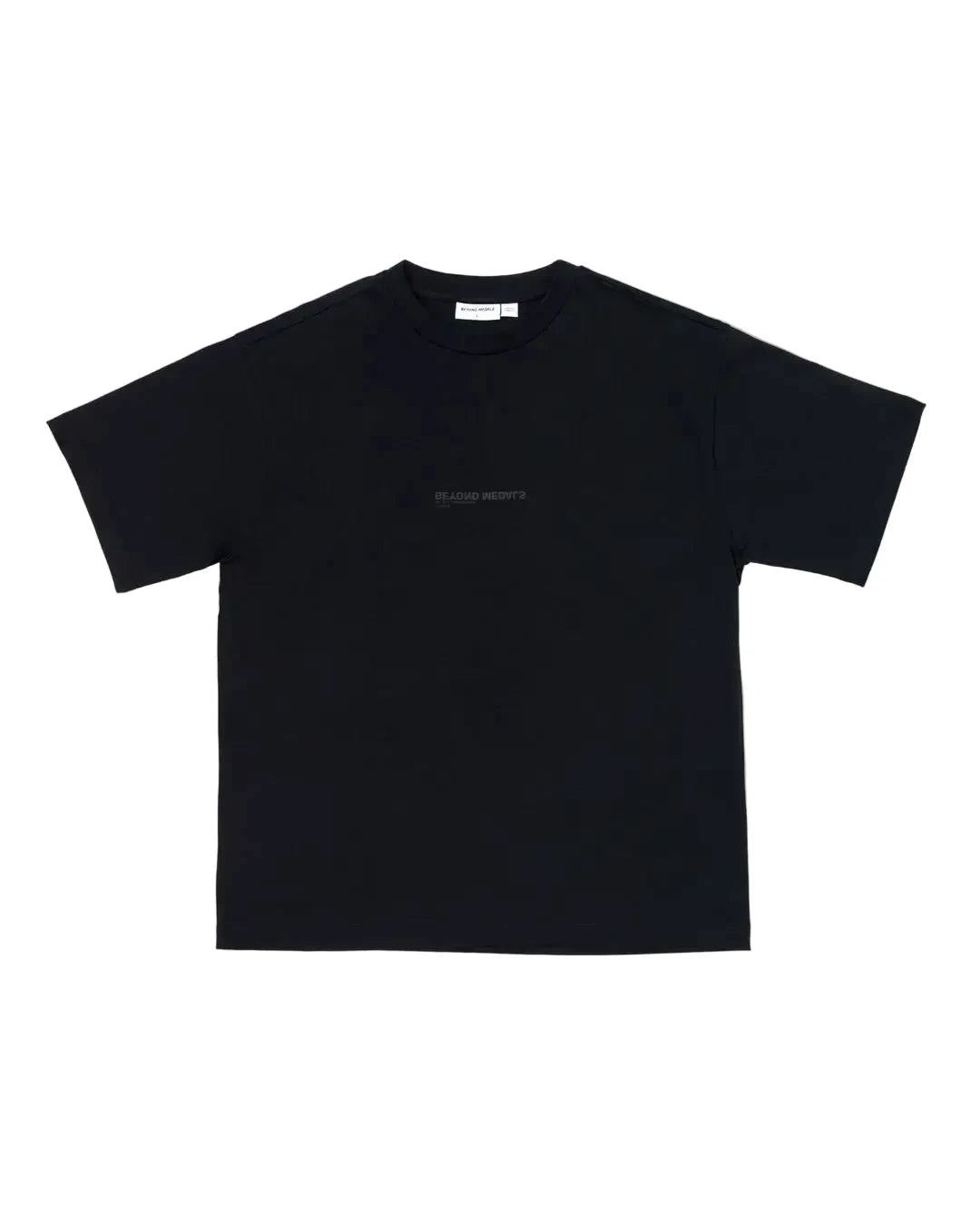 BEYOND MEDALS Reverse Logo T-Shirt Black Men's Short Sleeve T-Shirts Beyond Medals 