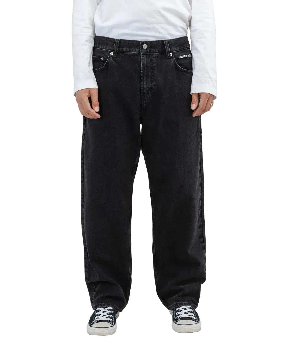 BEYOND MEDALS Loose Jeans Black Men's Denim Beyond Medals 