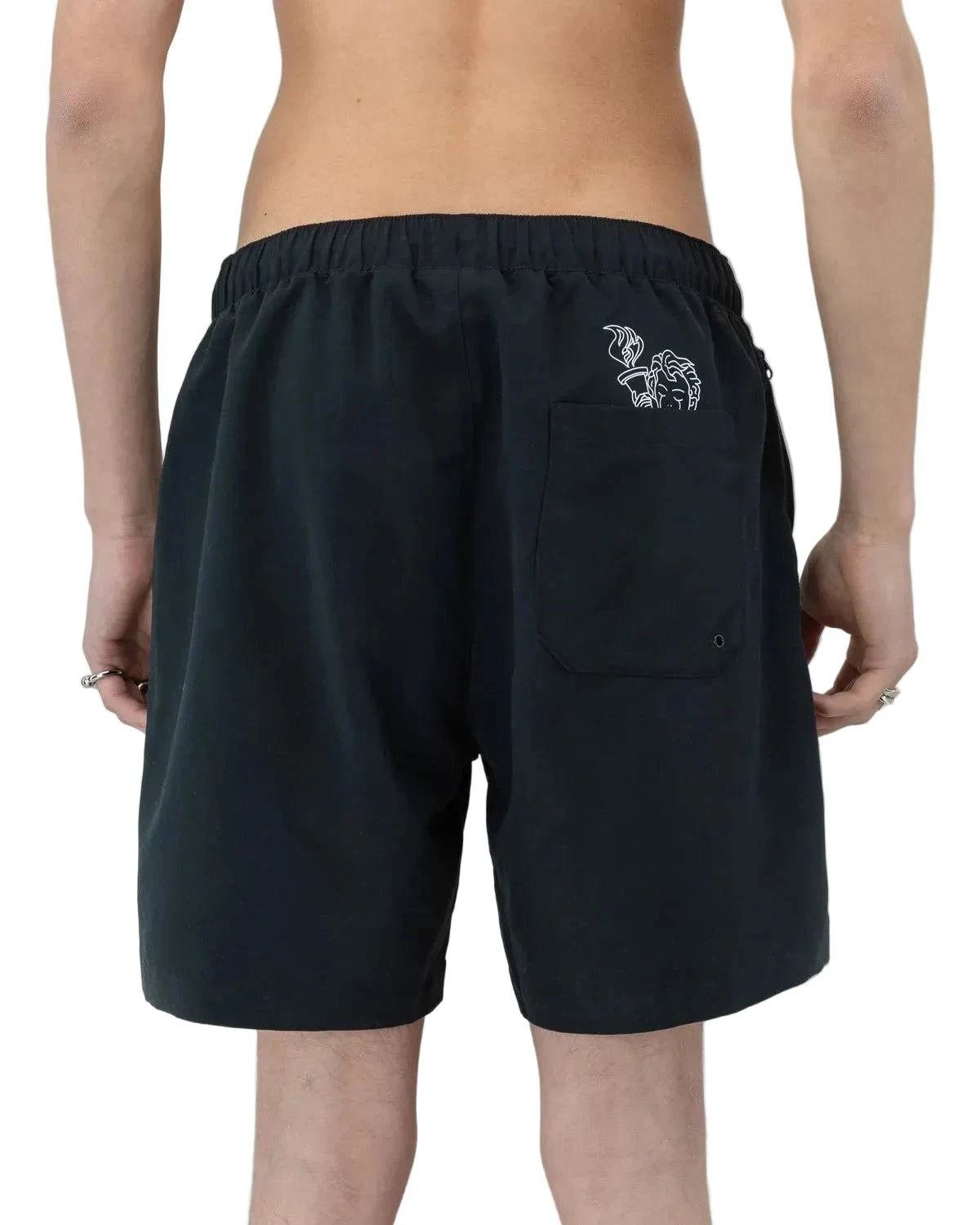 BEYOND MEDALS Swim Shorts Black Men's Boardshorts Beyond Medals 