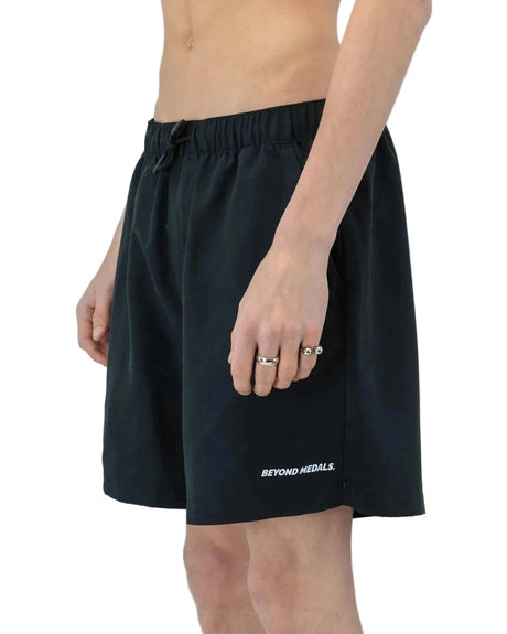 BEYOND MEDALS Swim Shorts Black Men's Boardshorts Beyond Medals 