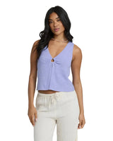 BILLABONG Women’s Veda Knit Tank Twilight Blue Women's Tank Tops and Halter Tops Billabong 