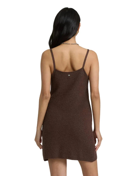 BILLABONG Women’s You Stunner Knit Mini Dress Teak Women's Dresses Billabong 