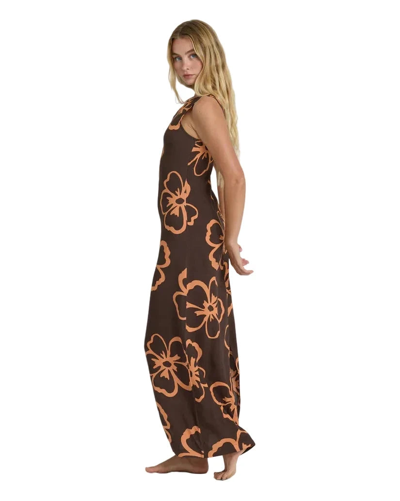 BILLABONG Women’s Sunkissed Maxi Dress Teak Women's Dresses Billabong 