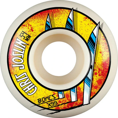 BONES XF Joslin Slice Of Life Standards V1 99A 54mm Skateboard Wheels Skateboard Wheels Bones 