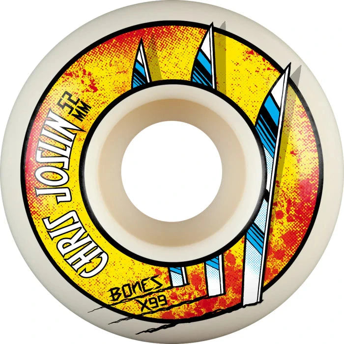 BONES XF Joslin Slice Of Life Standards V1 99A 52mm Skateboard Wheels Skateboard Wheels Bones 