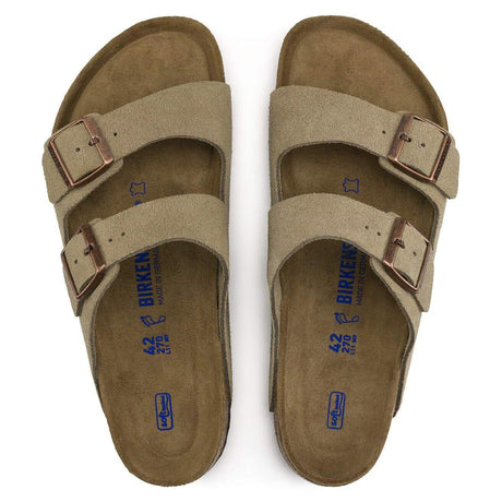 BIRKENSTOCK Arizona Soft Footbed Sandals Taupe Men's Sandals Birkenstock 