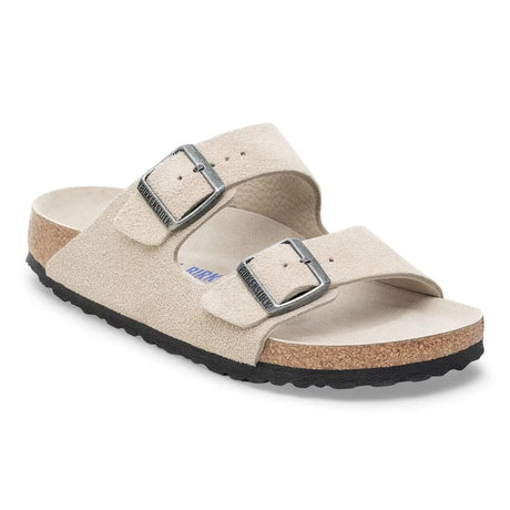 BIRKENSTOCK Women's Arizona Soft Footbed Sandals Oyster Tonal Women's Sandals Birkenstock 