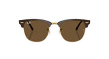 RAY-BAN Clubmaster Classic Polished Brown/Gold - Dark Brown Sunglasses Sunglasses Ray-Ban 