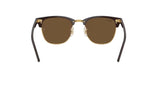 RAY-BAN Clubmaster Classic Polished Brown/Gold - Dark Brown Sunglasses Sunglasses Ray-Ban 