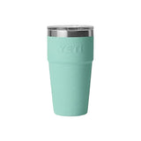 YETI Rambler 591 ML Stackable Cup With Magslider Lid Sea Stone Drinkware Yeti 
