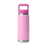 YETI Rambler 769 ML Water Bottle Colour-Blocked Straw Cap Power Pink/Wildflower Drinkware Yeti 