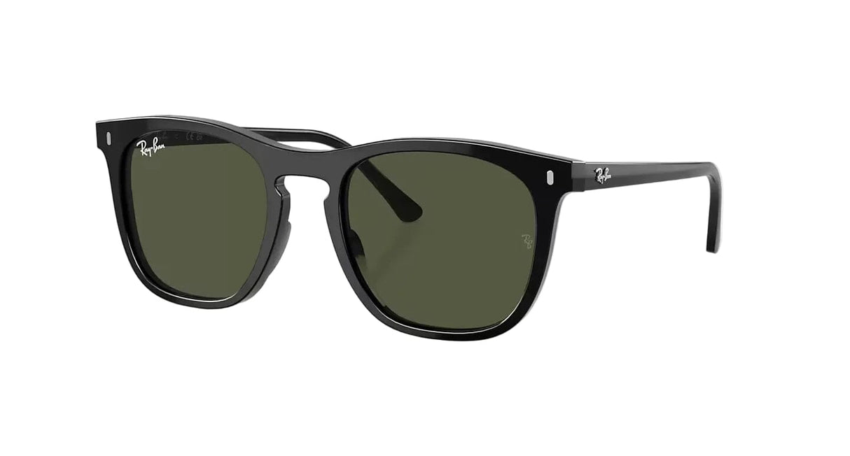 RAY-BAN RB2210 Polished Black - Green Sunglasses Sunglasses Ray-Ban 