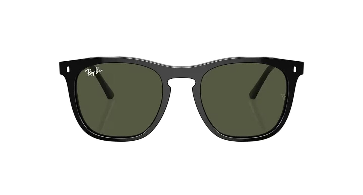 RAY-BAN RB2210 Polished Black - Green Sunglasses Sunglasses Ray-Ban 